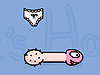 Move with the arrow keys to collect the panties without hitting against the walls. If the dick will increase taking the panties, it will be not necessary that people buy the "Jes Extender"... :-)